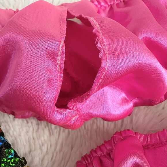 Build A Bear Pink Rainbow Sequin Dress With Panties Lot Of 3 Clothes Toys - Picture 5 of 6